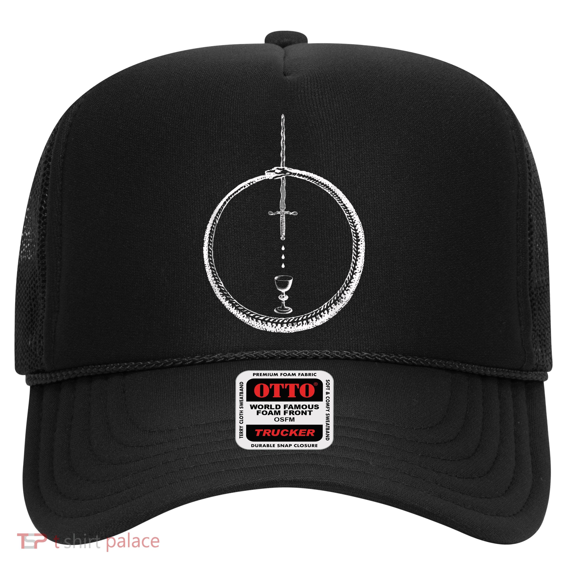 OUROBOROS Alchemy Symbol Occult Sacred Geometry Trucker Hat