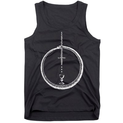 OUROBOROS Alchemy Symbol Occult Sacred Geometry Tank Top
