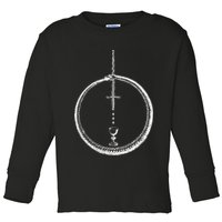 OUROBOROS Alchemy Symbol Occult Sacred Geometry Toddler Long Sleeve Shirt