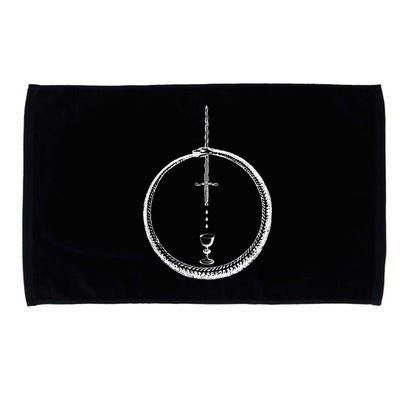 OUROBOROS Alchemy Symbol Occult Sacred Geometry Microfiber Hand Towel