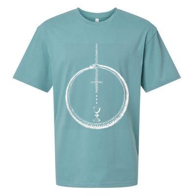 OUROBOROS Alchemy Symbol Occult Sacred Geometry Sueded Cloud Jersey T-Shirt