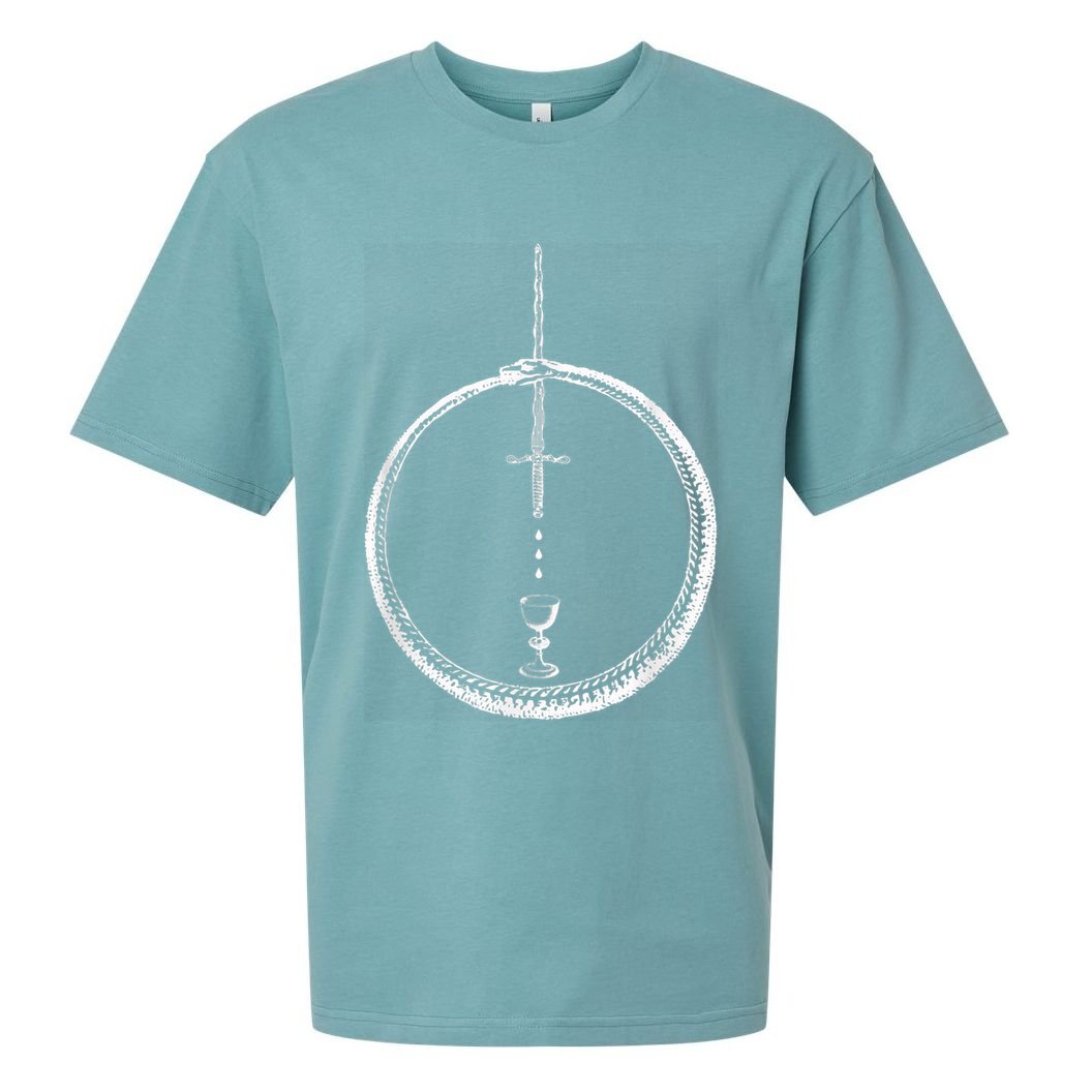 OUROBOROS Alchemy Symbol Occult Sacred Geometry Sueded Cloud Jersey T-Shirt