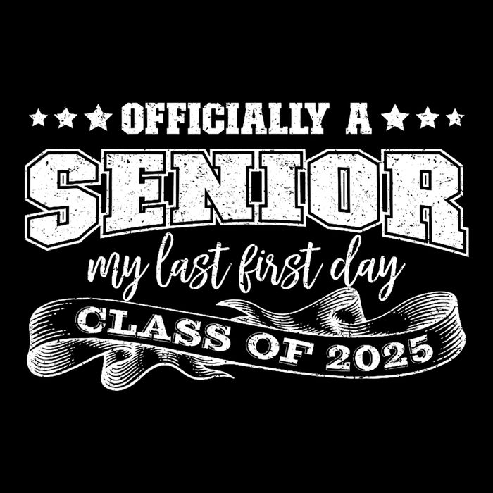 Officially A Senior My Last First Day Class Of 2025 Flat Bill Trucker Hat