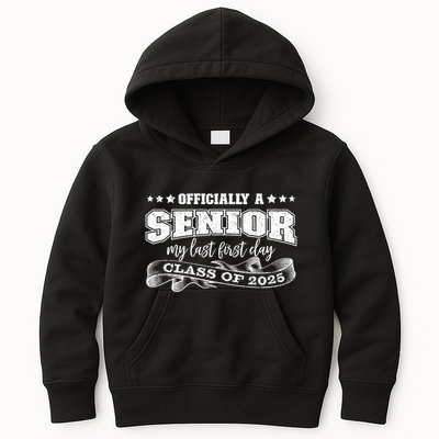 Officially A Senior My Last First Day Class Of 2025 Kids Hoodie
