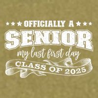 Officially A Senior My Last First Day Class Of 2025 Garment-Dyed Women's Muscle Tee