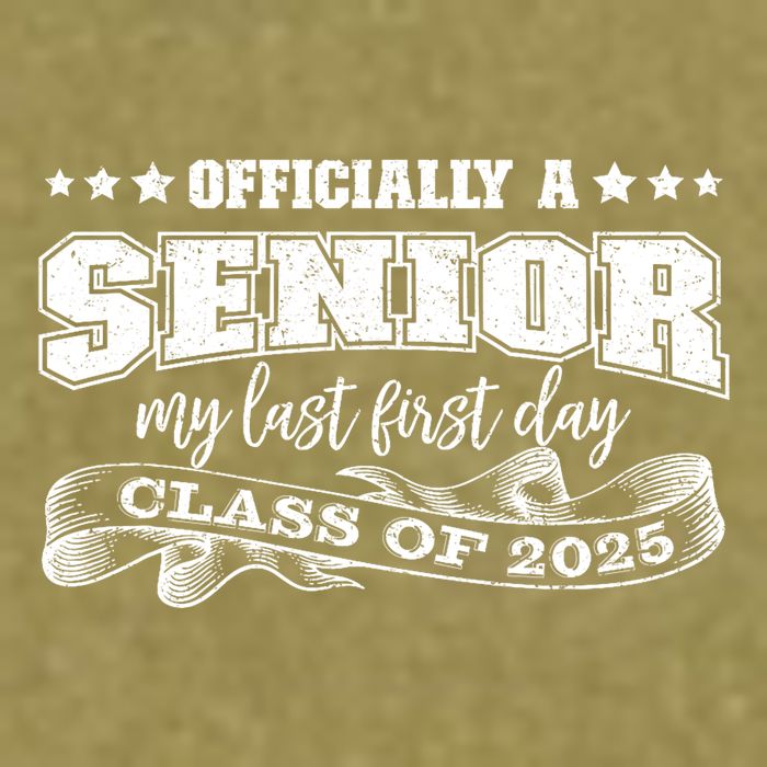 Officially A Senior My Last First Day Class Of 2025 Garment-Dyed Women's Muscle Tee