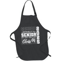 Officially A Senior My Last First Day Class Of 2025 Full-Length Apron With Pockets