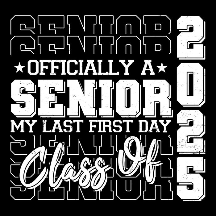 Officially A Senior My Last First Day Class Of 2025 Full-Length Apron With Pockets