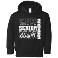 Officially A Senior My Last First Day Class Of 2025 Toddler Hoodie