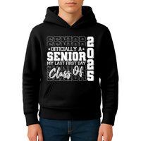 Officially A Senior My Last First Day Class Of 2025 Kids Hoodie