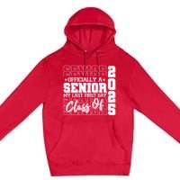 Officially A Senior My Last First Day Class Of 2025 Premium Pullover Hoodie