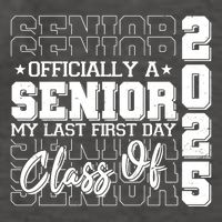Officially A Senior My Last First Day Class Of 2025 Vector Backpack