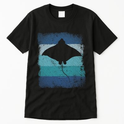 Ocean Animal Scuba Diving Stingray Retro Manta Ray Tall T-Shirt