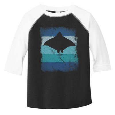 Ocean Animal Scuba Diving Stingray Retro Manta Ray Toddler Fine Jersey T-Shirt