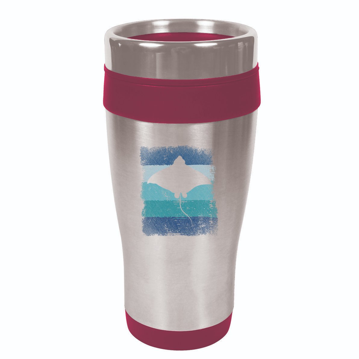 Ocean Animal Scuba Diving Stingray Retro Manta Ray 16oz Travel Tumbler