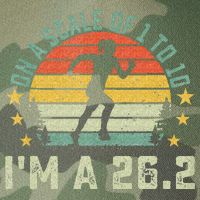 On A Scale Of 1 To 10 Im A 26.2 Marathons Finisher Running Legacy Tie Dye Trucker Hat