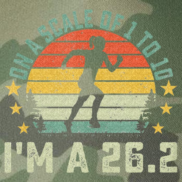 On A Scale Of 1 To 10 Im A 26.2 Marathons Finisher Running Legacy Tie Dye Trucker Hat