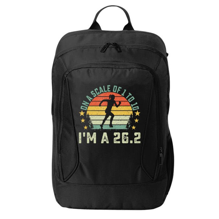 On A Scale Of 1 To 10 Im A 26.2 Marathons Finisher Running City Backpack