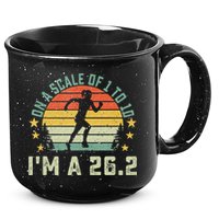 On A Scale Of 1 To 10 Im A 26.2 Marathons Finisher Running 15oz Campfire Ceramic Mug