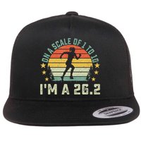 On A Scale Of 1 To 10 Im A 26.2 Marathons Finisher Running Flat Bill Trucker Hat