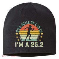 On A Scale Of 1 To 10 Im A 26.2 Marathons Finisher Running Sustainable Beanie