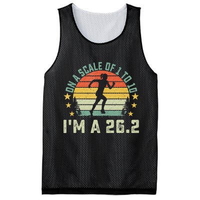 On A Scale Of 1 To 10 Im A 26.2 Marathons Finisher Running Mesh Reversible Basketball Jersey Tank