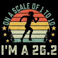 On A Scale Of 1 To 10 Im A 26.2 Marathons Finisher Running Mousepad