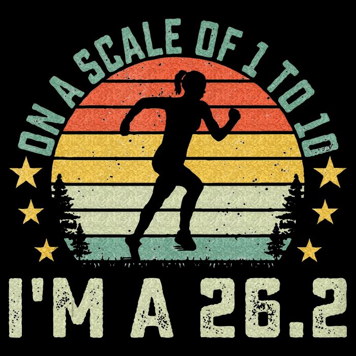 On A Scale Of 1 To 10 Im A 26.2 Marathons Finisher Running Mousepad