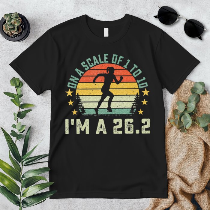 On A Scale Of 1 To 10 Im A 26.2 Marathons Finisher Running Premium T-Shirt