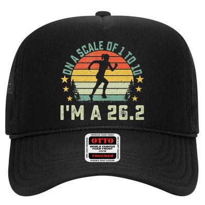 On A Scale Of 1 To 10 Im A 26.2 Marathons Finisher Running Trucker Hat