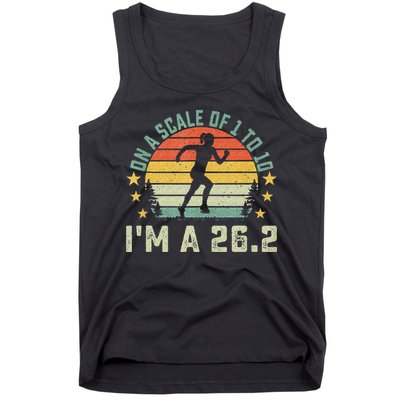 On A Scale Of 1 To 10 Im A 26.2 Marathons Finisher Running Tank Top