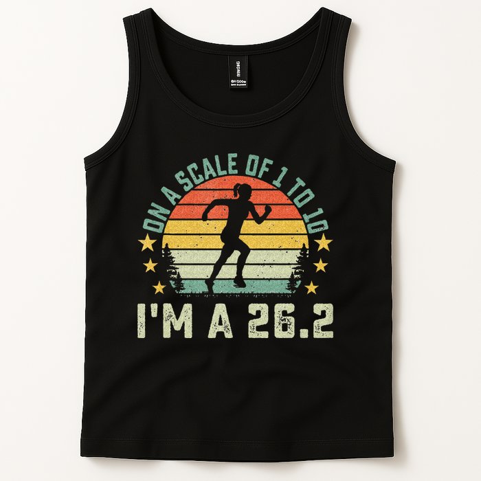 On A Scale Of 1 To 10 Im A 26.2 Marathons Finisher Running Tank Top