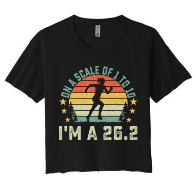 On A Scale Of 1 To 10 Im A 26.2 Marathons Finisher Running Crop Top