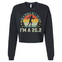 On A Scale Of 1 To 10 Im A 26.2 Marathons Finisher Running Cropped Pullover Crew