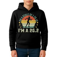 On A Scale Of 1 To 10 Im A 26.2 Marathons Finisher Running Kids Hoodie