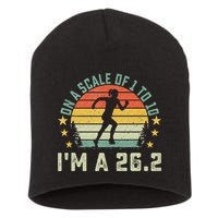 On A Scale Of 1 To 10 Im A 26.2 Marathons Finisher Running Short Acrylic Beanie