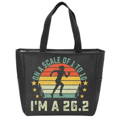 On A Scale Of 1 To 10 Im A 26.2 Marathons Finisher Running Zip Tote Bag