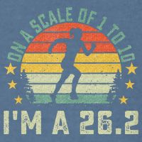 On A Scale Of 1 To 10 Im A 26.2 Marathons Finisher Running Garment-Dyed Sweatshirt
