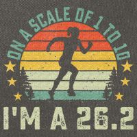 On A Scale Of 1 To 10 Im A 26.2 Marathons Finisher Running Cotton Canvas Backpack