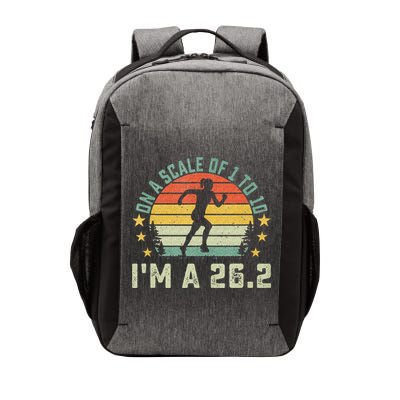 On A Scale Of 1 To 10 Im A 26.2 Marathons Finisher Running Vector Backpack