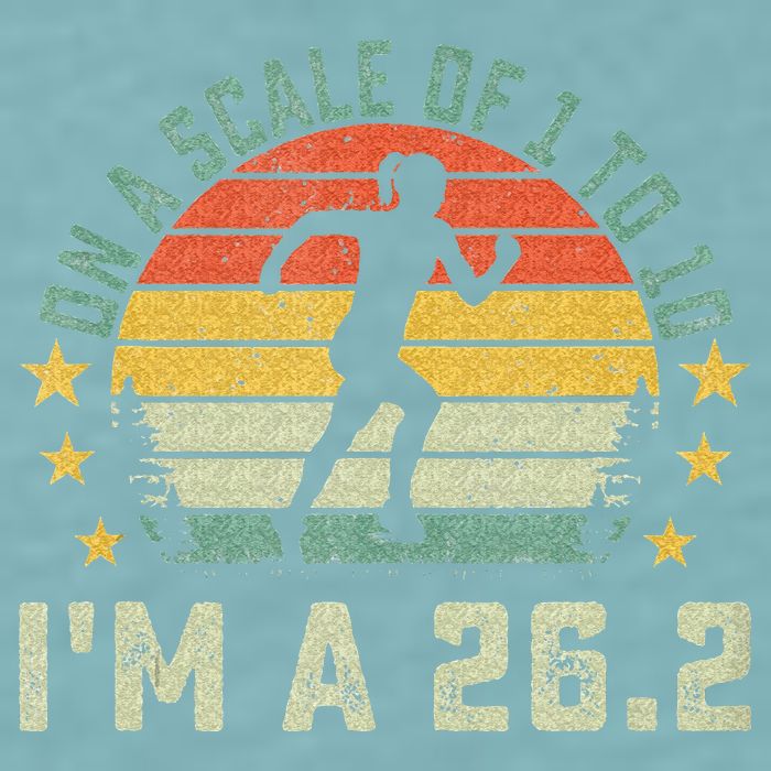 On A Scale Of 1 To 10 Im A 26.2 Marathons Finisher Running Sueded Cloud Jersey T-Shirt