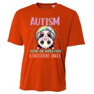 Opossum Autism Seeing World Different Angle Awareness Gift Cooling Performance Crew T-Shirt