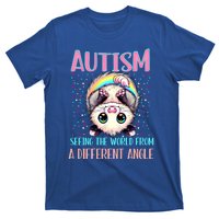 Opossum Autism Seeing World Different Angle Awareness Gift T-Shirt