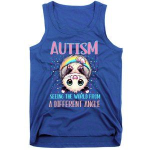 Opossum Autism Seeing World Different Angle Awareness Gift Tank Top