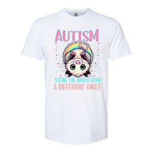 Opossum Autism Seeing World Different Angle Awareness Gift Softstyle CVC T-Shirt