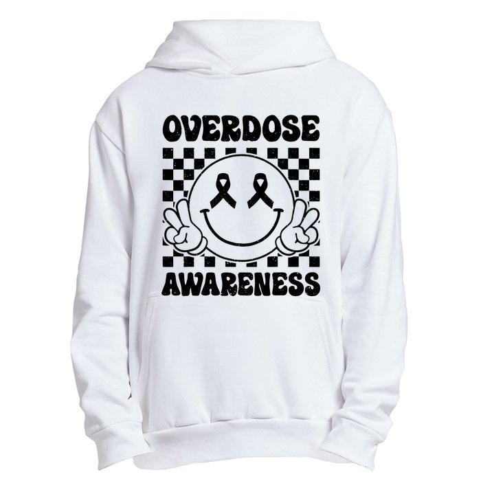 Overdose Awareness Support Smile Face Purple End Addiction Urban Pullover Hoodie