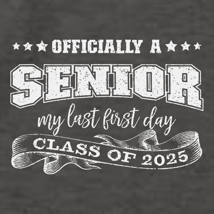 Officially A Senior My Last First Day Class Of 2025 Vector Backpack