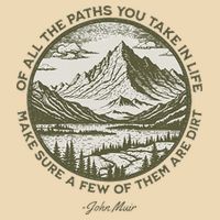 Of All The Paths You Take In Life John Muir Quote Drawstring Bag