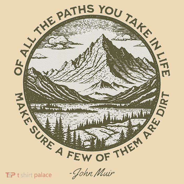Of All The Paths You Take In Life John Muir Quote Zip Tote Bag