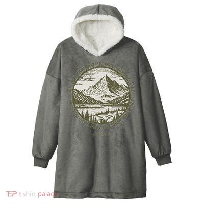Of All The Paths You Take In Life John Muir Quote Hooded Wearable Blanket